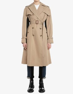mcqueen hybrid graffiti belted trench coat