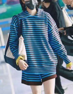 color point stripe pullover +2color